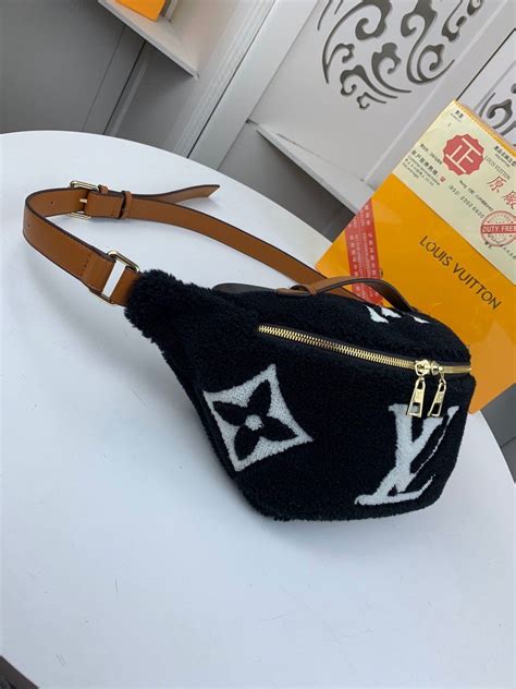 louis vuitton teddy bumbag black|Louis Vuitton waist bag.